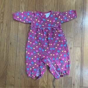 Florence Eiseman Pink and Blue Tulip Bodysuit adorable baby girl outfit 6 mos